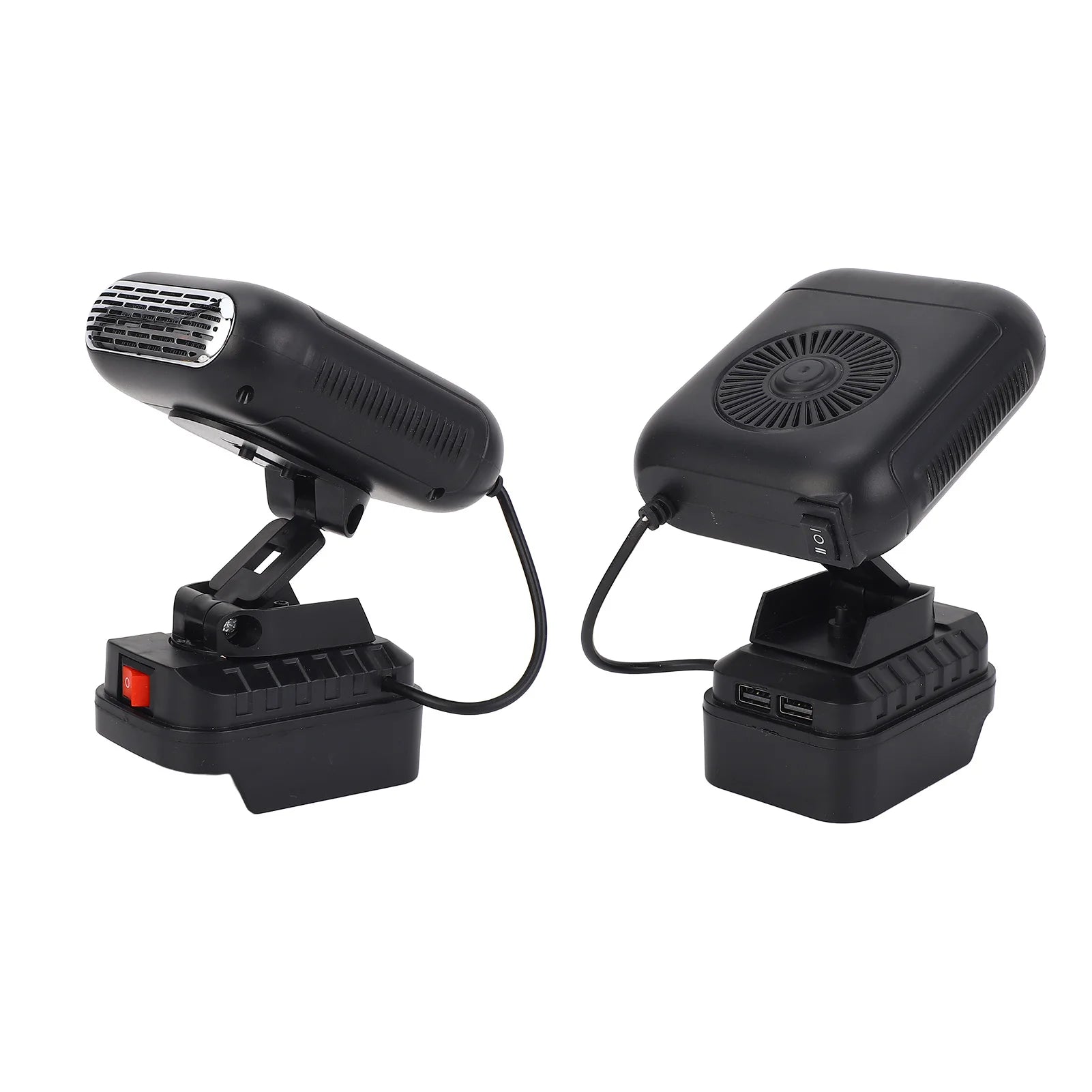 Electric Small Heater Fast Heating 90 Degree  Portable Low Noise Battery Heater 2 Temperatures for Office Dorm Home Car - Problems Solved