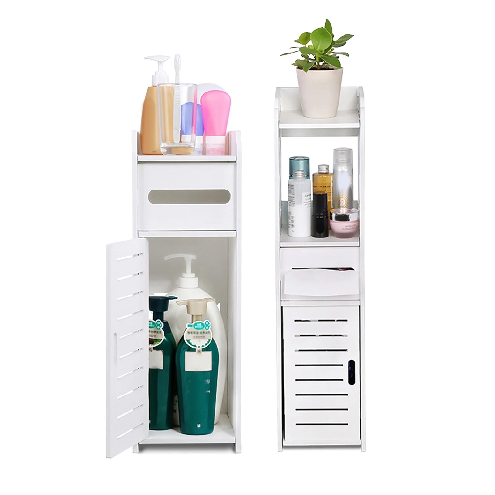 Bathroom Cabinet White Wooden Bathroom Cabinet Toilet Storage Shelf  Organizer Toilet Cabinet Wooden Bathroom Cabinet - Problems Solved