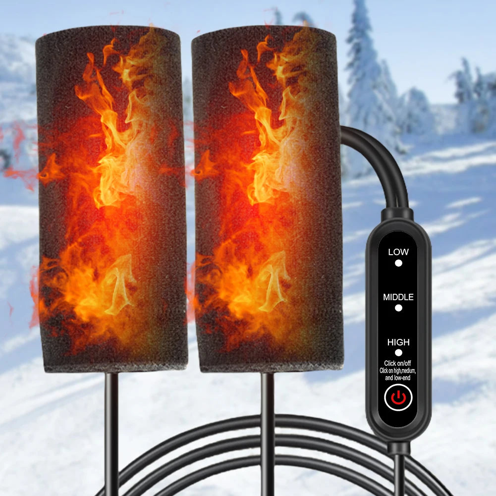 Motorcycle Heated Grips Handlebars Cover 3 Gear Adjustable USB Electric Handlebars Heater Hot Grip Winter Warming Accessories - Problems Solved