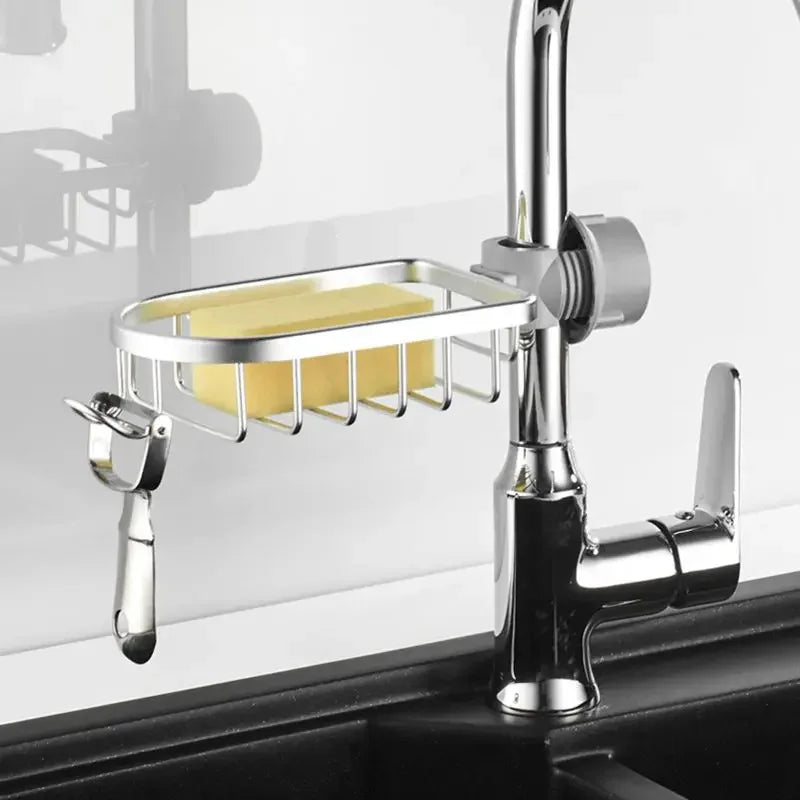 Bathroom Shelf Black Shower Storage Basket Storage Rack Adjustable Faucet - Problems Solved