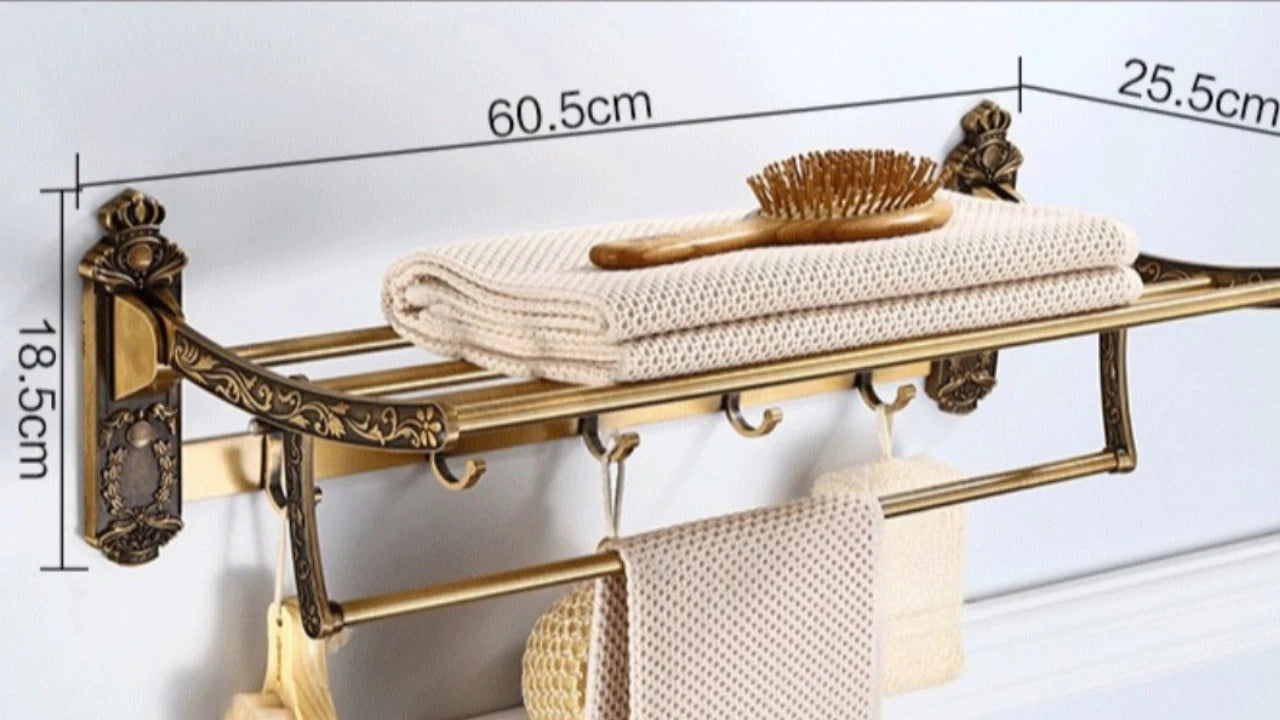 Antique Bathroom Hardware Set Wall-mounted Towel  Toilet Brush  Hair Dryer  Soap Dish Shower Corner  Accessories - Problems Solved