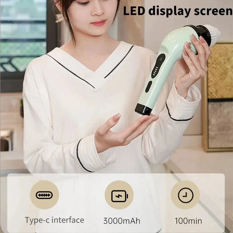9-in-1 Electric Cleaning Brush Electric Spin Cleaning Scrubber - Problems Solved