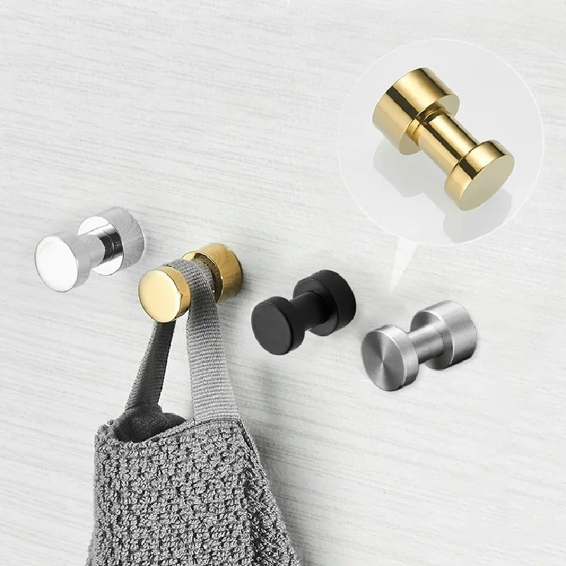 Bathroom Accessories Brass Robe Hook Wardrobe Coat Clothes Hanger Kitchen Household Small Decoration Towel Hanging Hook Key Rack - Problems Solved