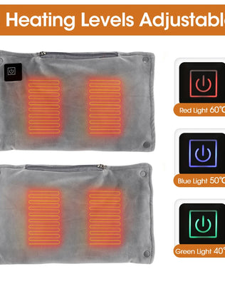 USB Charging Electric Heater Soft Crystal Hand Warmer Hot Water Bottle Heater Bag Hand Muffs for Women Men, Relief Winter Cold - Problems Solved