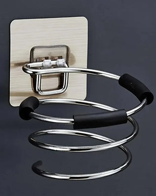 Bathroom Hair Dryer Holder Free Punching Hair Care Tools Holder Adhesive Wall Mount Barber Salon Tools - Problems Solved