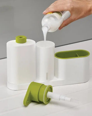 Bathroom Storage Rack For Cleaning Rack Washing Sponge Brush Sink Detergent Soap Dispenser Bottle Kitchen Organizer Gadgets - Problems Solved