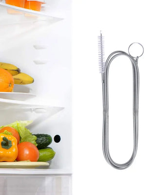 Refrigerator Drain Dredge Cleaning Set Long Flexible Refrigerator Scrub Brush Water Dredging Water Tube Cleaning Tool Coil Brush - Problems Solved