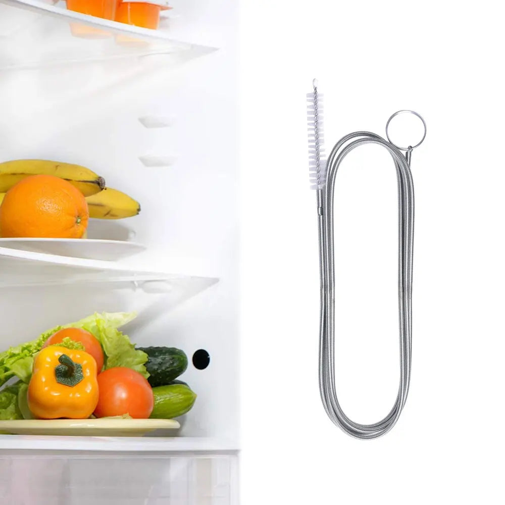 Refrigerator Drain Dredge Cleaning Set Long Flexible Refrigerator Scrub Brush Water Dredging Water Tube Cleaning Tool Coil Brush - Problems Solved