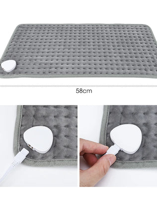 Menstrual Cramps Waist Back Pain Relief Winter Heater 60*30CM Electric Heating Pad Heating Blanket with thermostat Hot Pad for - Problems Solved