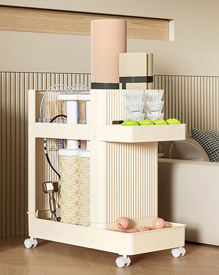 Gym Equipment Holder With Wheels Sports Equipment Storage Rack Yoga Mat Storage Basket Fitness Equipment Sports Tools Organizer - Problems Solved