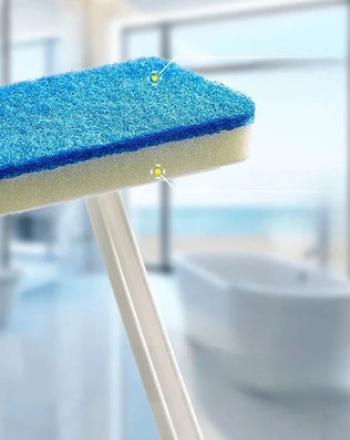 Cleaning Brushes  Bathroom Accessories Wall Cleaning Sponge Hanging Long Handle Removable Floor Bathtub Home Household - Problems Solved