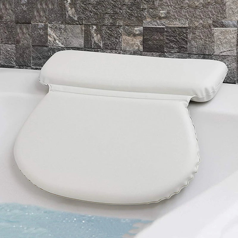 Luxury Bathroom Accessories for Men and Women, Bathtub Decoration, Essential Bathroom Items: Non-Slip Waterproof Pillow with Strong Suction Cups, Hot Tub Neck Support, Bathtub Spa Pillow, Oval Shape - Problems Solved