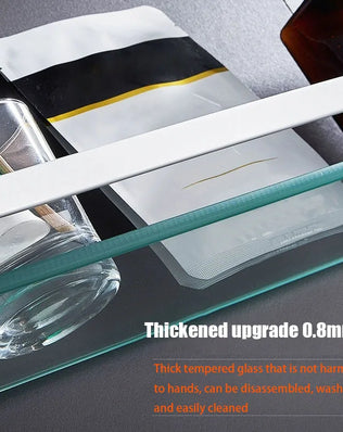 Glass Shelf Bathroom Items Bore Storage Shower Organiser Accessories Organizers Wall Shelves Hardware Fixture Home Improvement - Problems Solved