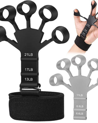 6 Resistance Levels Hand Grip Hand Strength Trainer Rehabilitation Physical Tools Fitness Finger Gripper Gym Expander Portable - Problems Solved