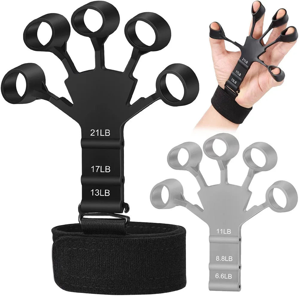 6 Resistance Levels Hand Grip Hand Strength Trainer Rehabilitation Physical Tools Fitness Finger Gripper Gym Expander Portable - Problems Solved