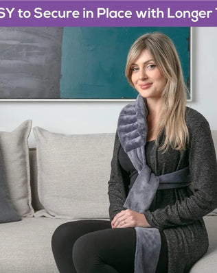 Pain Relief Heating Pad Microwave Hot Wrap Belt Double Sided Fleece for Neck Shoulder Back Soothing Muscle Ache Home Use - Problems Solved