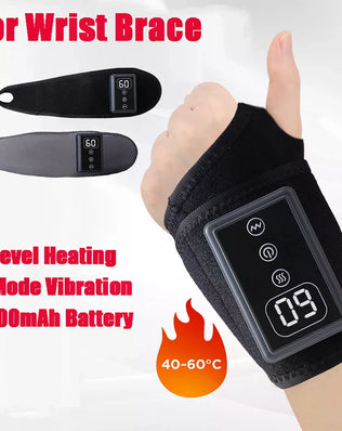 Cordless Wrist Hand Heating Pad Massage For Pain Relief, Rechargeable Heated Wrist Brace For Carpal Tunnel - Problems Solved