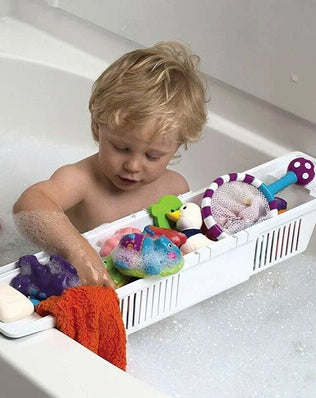 Bathtub Caddy Tray Basket Retractable Multifunction Bathroom Storage Bracket Drain Shelf Rack Bath Toys Organizer For Bathroom - Problems Solved