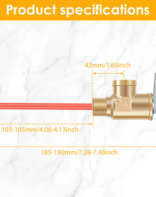 1/2" NPT or 3/4" NPT RV Temperature and Pressure Relief Valve Brass RV Water Heater Temperature and Pressure Relief Valve - Problems Solved