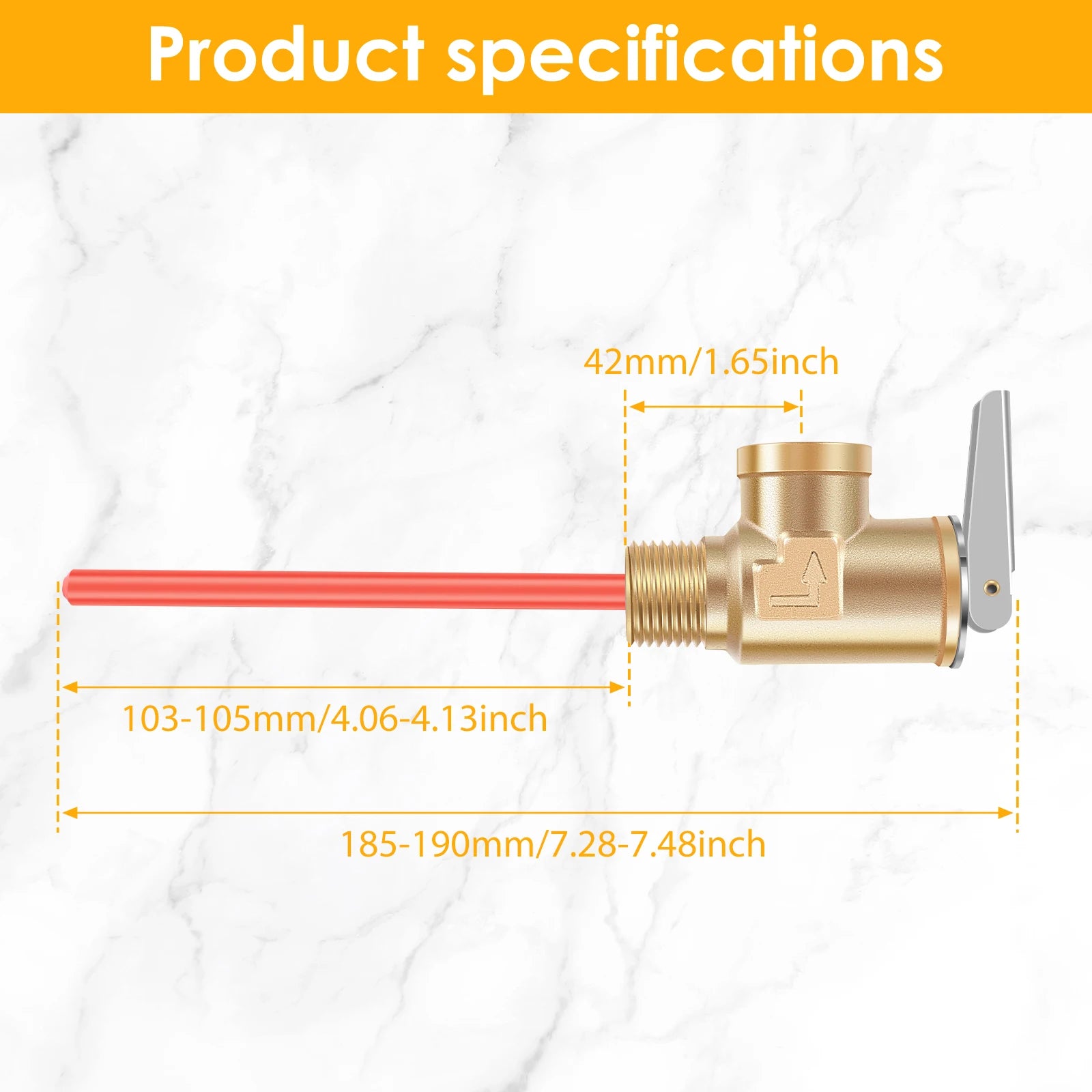 1/2" NPT or 3/4" NPT RV Temperature and Pressure Relief Valve Brass RV Water Heater Temperature and Pressure Relief Valve - Problems Solved