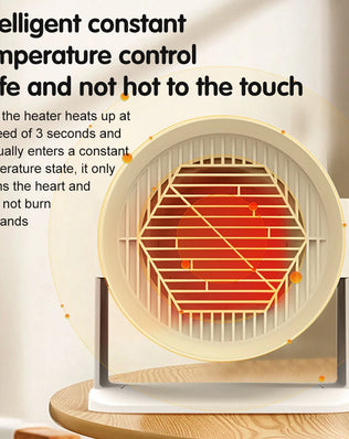 Heating and Cooling Small Heater Home Bedroom Dormitory Office Energy Saving Safety Quiet Rotating Shaking Head Electric Heater - Problems Solved