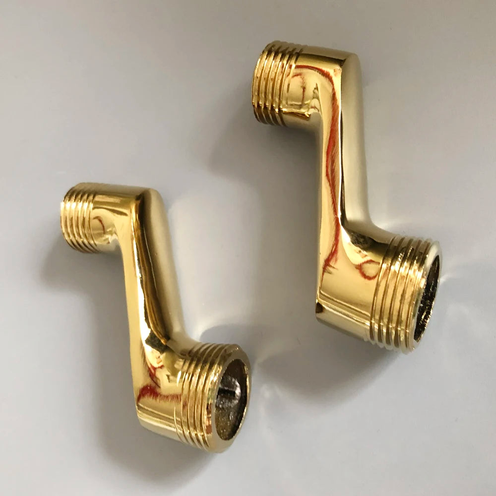 Bathroom Accessory Golden Brass Claw Foot Wall Mounted Bath Tub Rain Shower Faucet Adjustable Adapter Swing Arms zba179 - Problems Solved