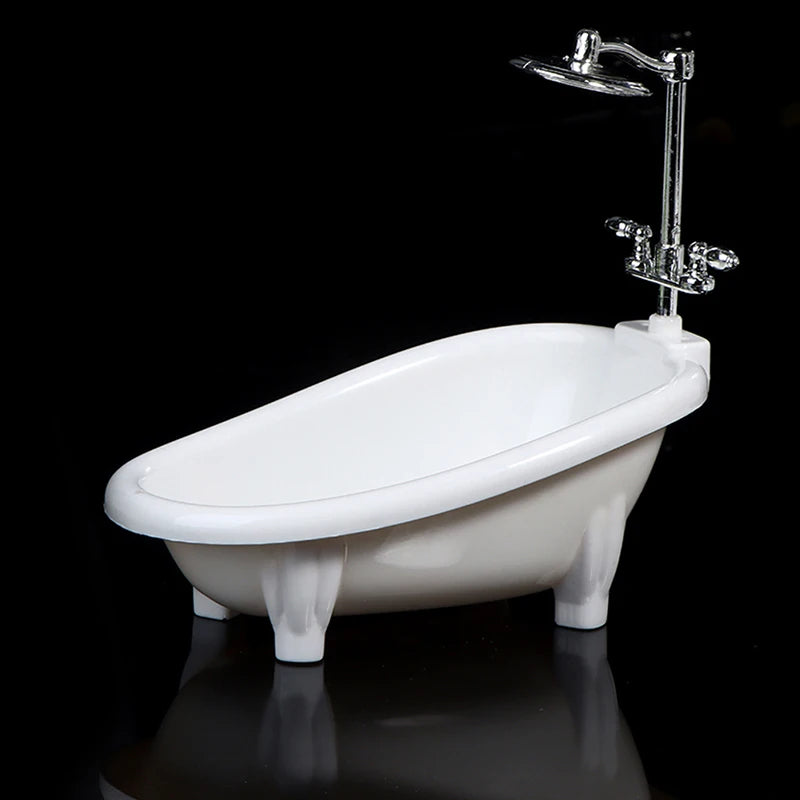 1/6 Dollhouse Miniatures Bathtub Furniture Bathroom Accessories For Doll House Decor Kids Pretend Toys Gift - Problems Solved