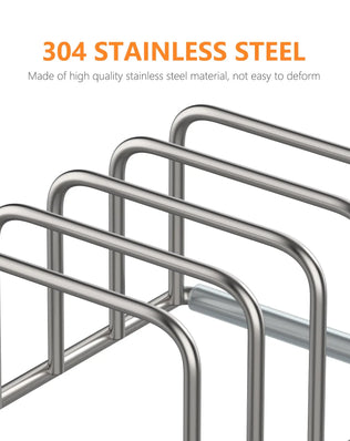 Kitchen Cabinet Organizer, Steel Cookware Holder, Divided Holder - Problems Solved