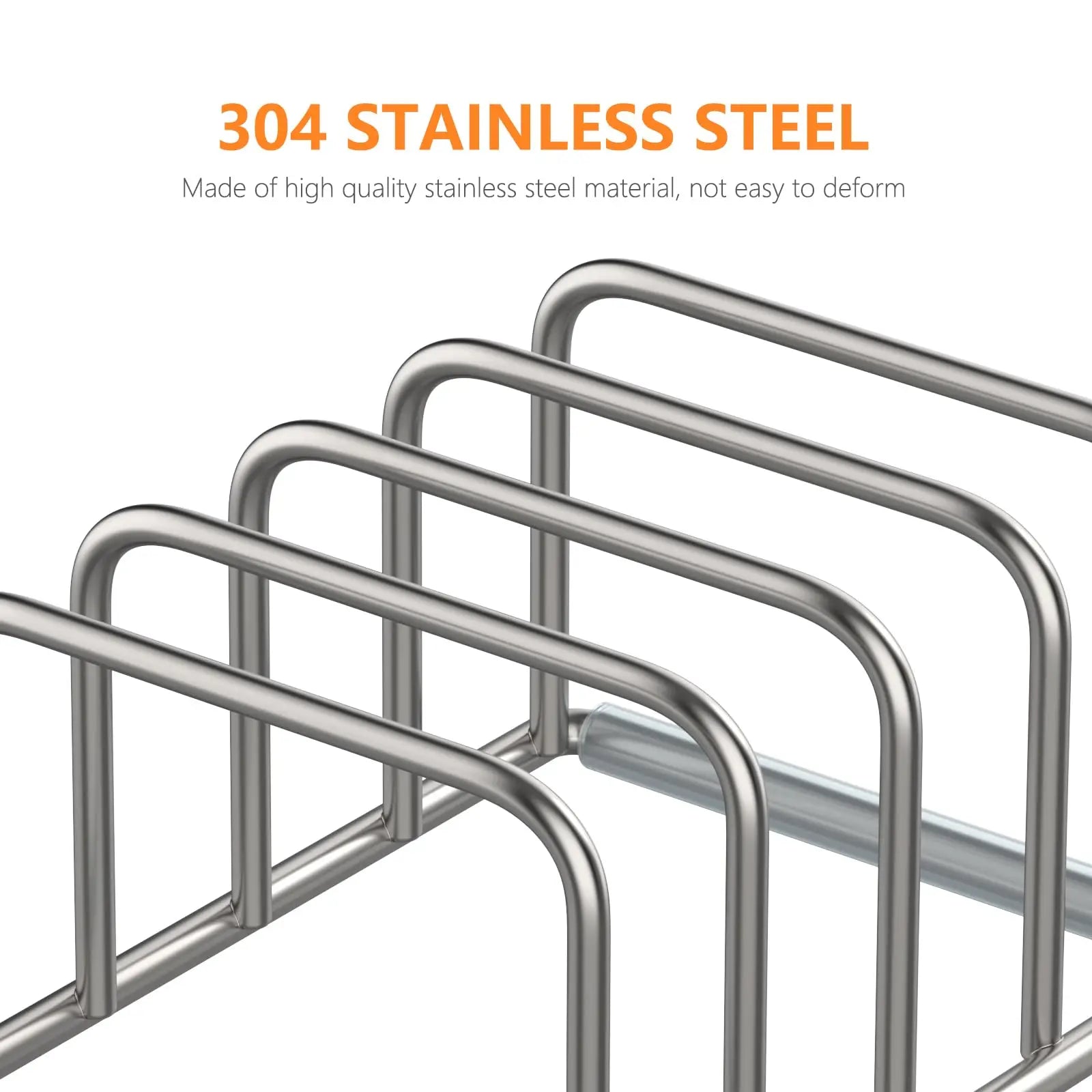 Kitchen Cabinet Organizer, Steel Cookware Holder, Divided Holder - Problems Solved