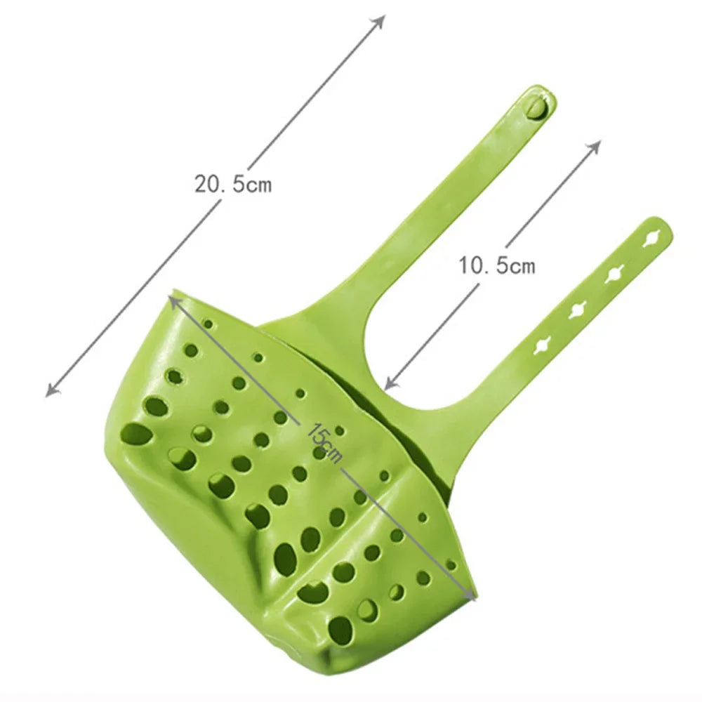 Home Storage Drain Basket Kitchen Sink Holder Adjustable Soap Sponge Shlf Drainer Organizer Gadget Bathroom Accessories - Problems Solved