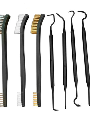 Cleaning Tool Double-end Mini Wire Brush Set Stainless Steel Brass Nylon Cleaning Polishing Detail Metal Rust Brush - Problems Solved
