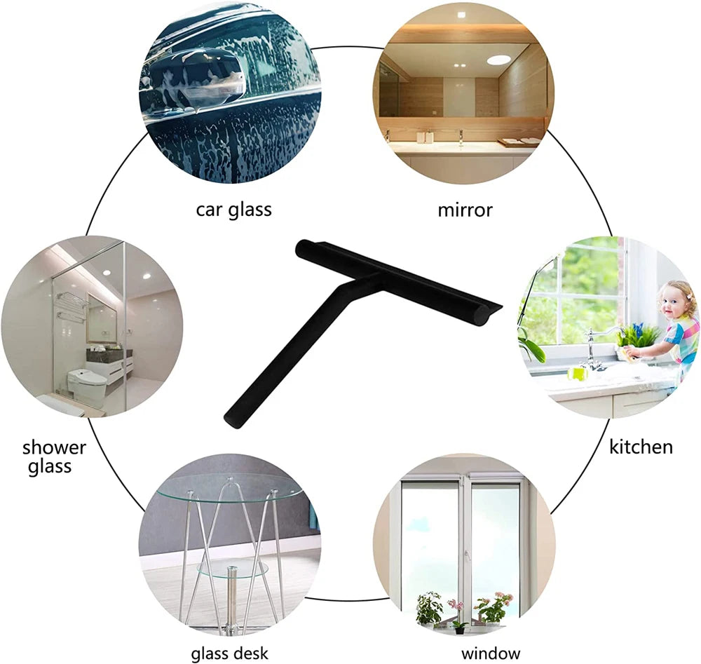 Bathroom Shower Squeegee Household Glass Wiper Window - Problems Solved
