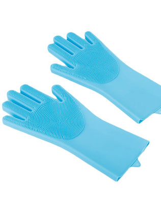 Pet Grooming Cleaning Gloves Dog Cat Bathing Shampoo Glove Scrubber Magic Dishwashing Cleanner Sponge Silicon Hair Removal Glove - Problems Solved