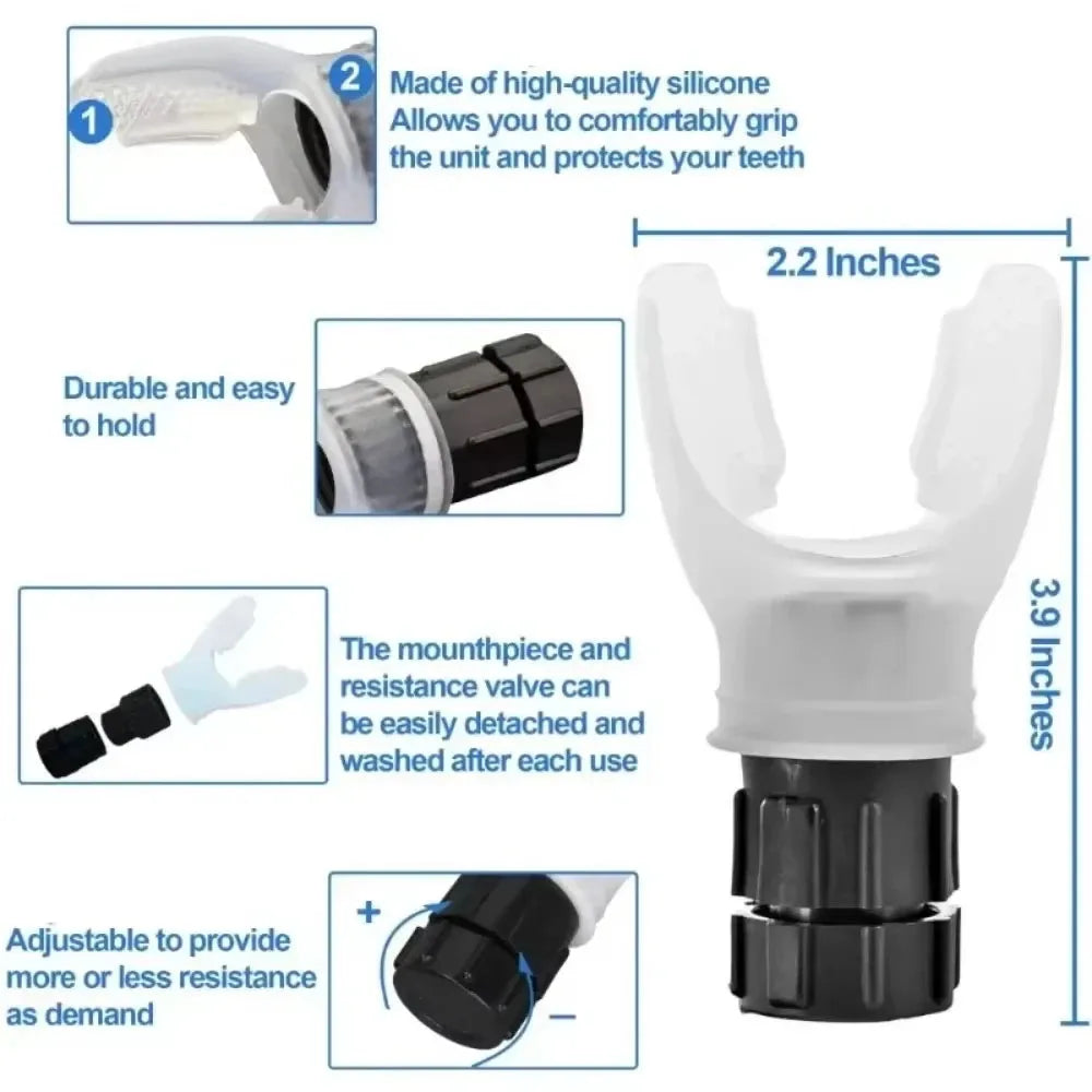 Breathing Exercise For Lungs Portable Breath Fitness Exerciser - Problems Solved