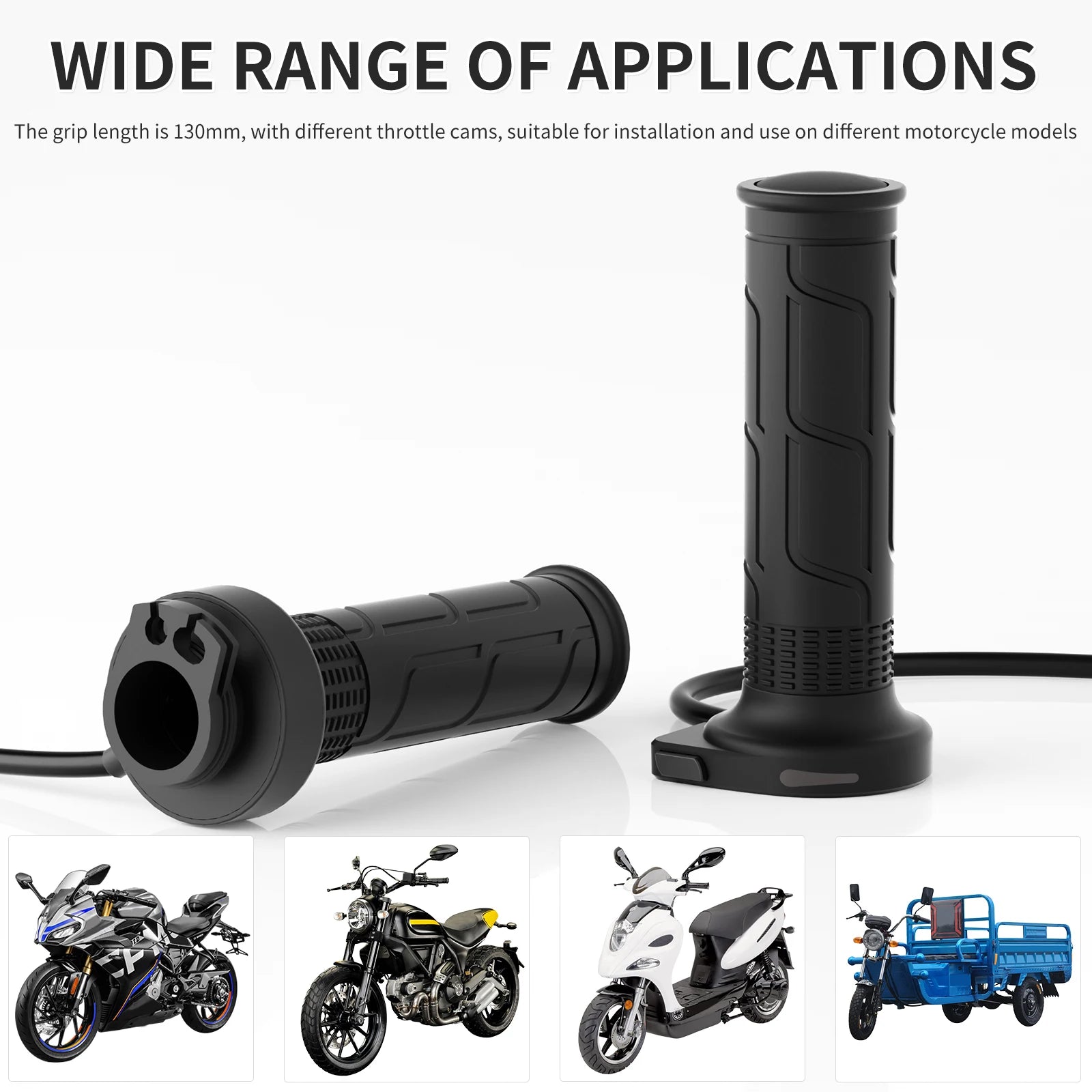1 Pair 12V 22mm Motorcycle Hand Heated Grips 5-Gear Temperature Adjustable Electric Heating Handle Universal Motorcycle Hot Grip - Problems Solved