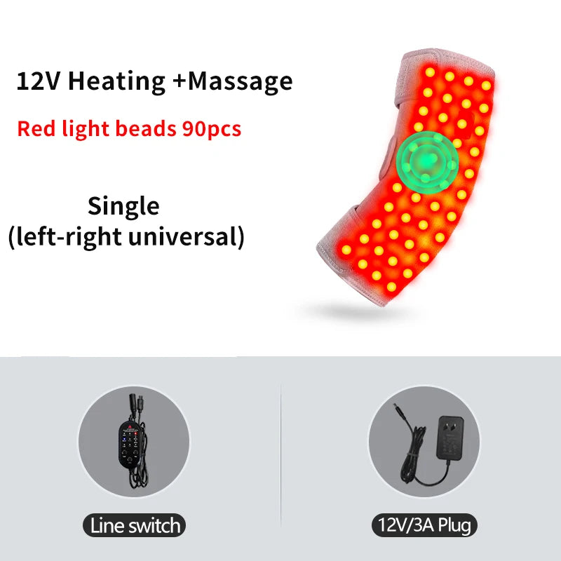 Red Light Therapy Heated Elbow Sleeve | Relieves Joint & Arm Pain, Arthritis | Heating & Massage Function Relieve Arm Numbnes - Problems Solved