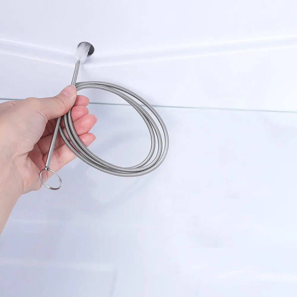 Refrigerator Drain Dredge Cleaning Set Long Flexible Refrigerator Scrub Brush Water Dredging Water Tube Cleaning Tool Coil Brush - Problems Solved