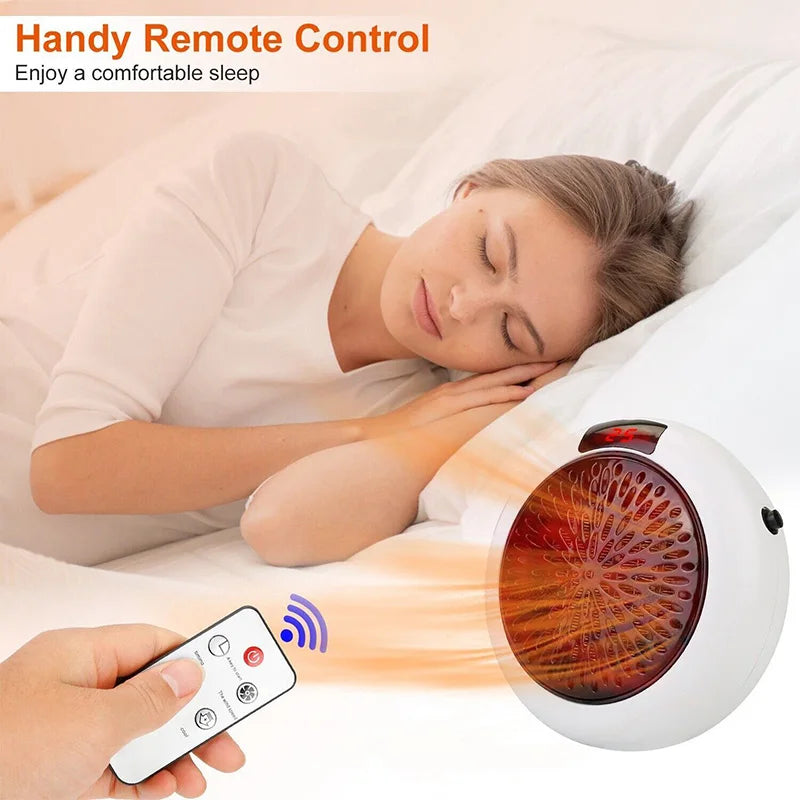 Air Heater Silent Remote Fast Heat Thermostat Electric Portable Heater Mini Wall Mount Home Office Desktop Warm Air Heater - Problems Solved