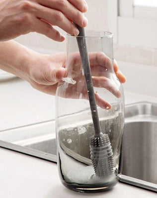 Silicone Milk Bottle Brush Cup Scrubber Glass Cleaner Kitchen - Problems Solved