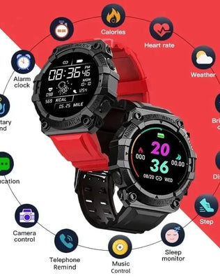 Smart Watch Fitness Bracelet Sport Pedometer Control Music BT Connection Clock Alarm Weather Message Smartwatch FD68S Y56 - Problems Solved