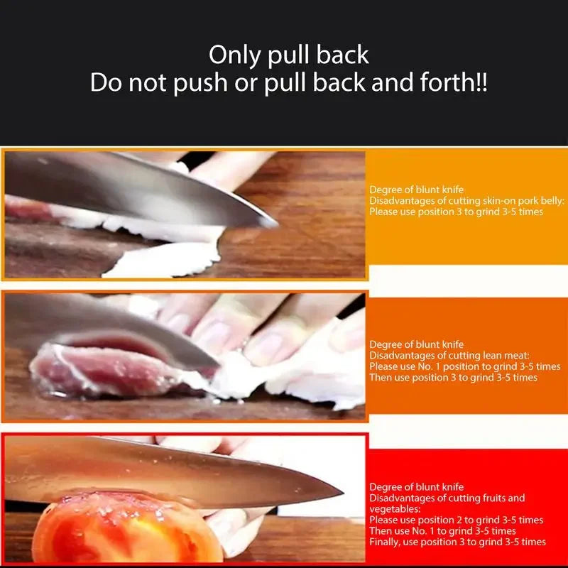 Kitchen 4 Segment Knife Sharpener Multifunctional - Problems Solved
