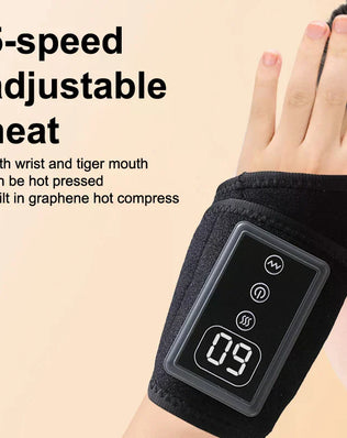 Cordless Wrist Hand Heating Pad Massage For Pain Relief, Rechargeable Heated Wrist Brace For Carpal Tunnel - Problems Solved