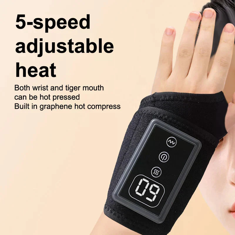 Cordless Wrist Hand Heating Pad Massage For Pain Relief, Rechargeable Heated Wrist Brace For Carpal Tunnel - Problems Solved