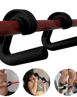 Pull Up Hand Grip Ergonomic Hook Type Fitness Handle Gym Deadlift Pull Down Grips Versatile Weights Roating Exercise Equipment - Problems Solved