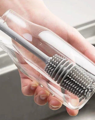 Silicone Milk Bottle Brush Cup Scrubber Glass Cleaner Kitchen - Problems Solved