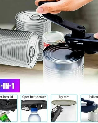 Kitchen Gadgets 8 in 1 Can Opener Multifunction Manual Jar - Problems Solved