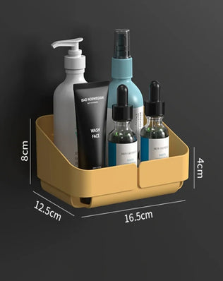 Bathroom  Kitchen Convenience Rack Shelf Makeup Storage Organizer Cosmetics Shampoo Rack Shower Shelf Wall Spice No Drilling - Problems Solved