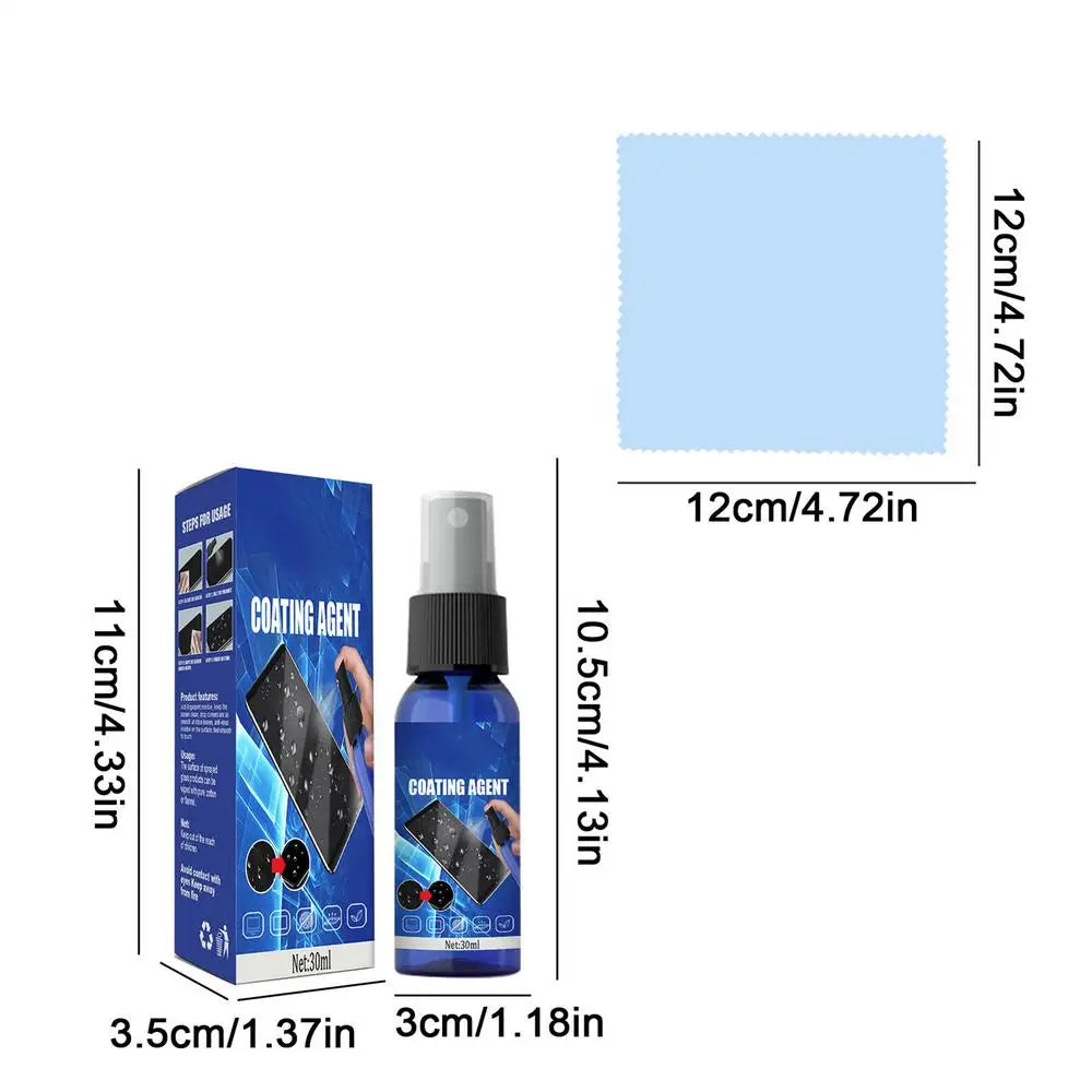 Screen Cleaner Spray Electronic Cleaning Kit Monitor Cleaner For Smart TVs Monitors & Cars Laptop Cleaner 30ml + Cleaning Cloth - Problems Solved