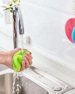 10PCS Kitchen Gadgets Round Silicone Magic Cleaning Brushes - Problems Solved