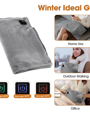 USB Charging Electric Heater Soft Crystal Hand Warmer Hot Water Bottle Heater Bag Hand Muffs for Women Men, Relief Winter Cold - Problems Solved